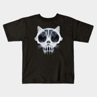 Skeleton of a cat in x-rays. Kids T-Shirt